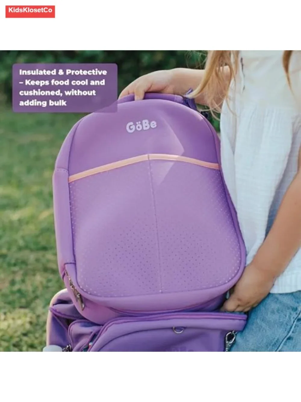 Insulated Neoprene Lunch Bag Machine Washable Large Bento Box Tote School Travel